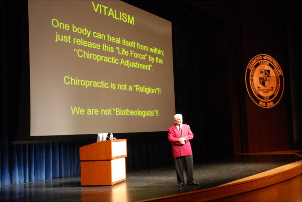 Dr. Yochum on the William D. Purser, DC Center Stage