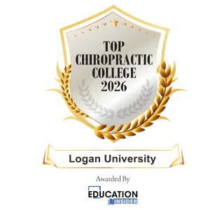 Logan University named Top Chiropractic College 2026, awarded by EducationInsider