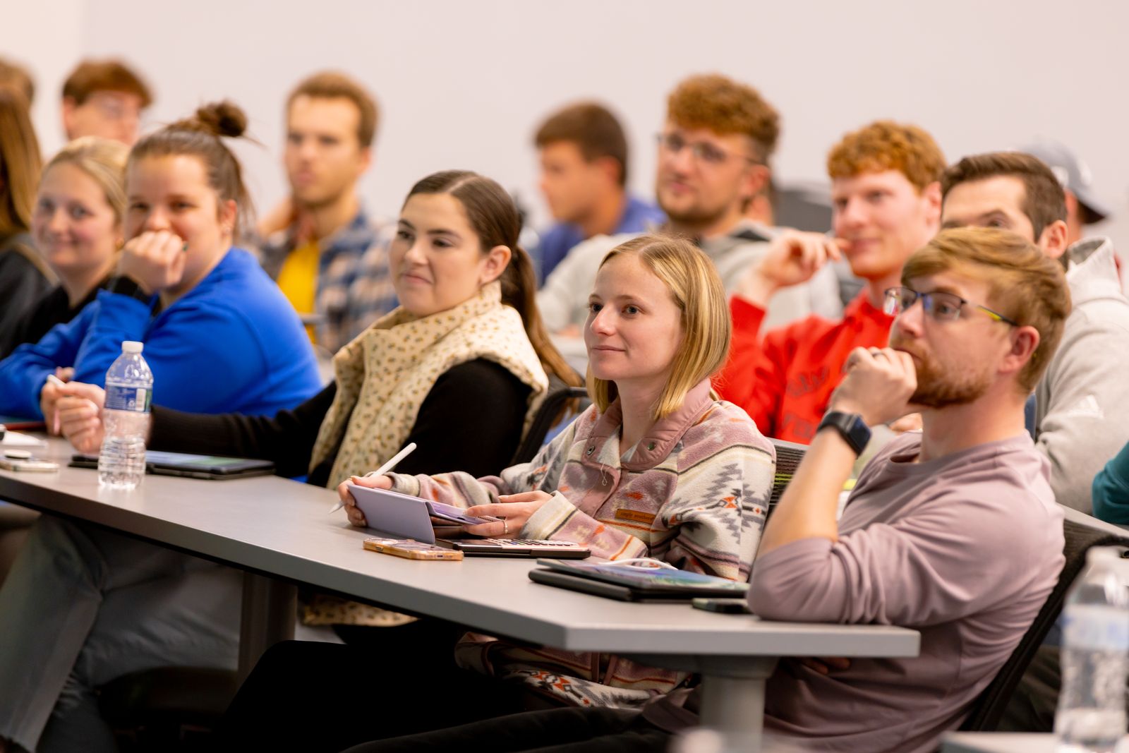 Doctor of Chiropractic students practicing technique at Logan University