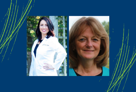 DHPE students, Rachael Salamon and Joann Moulton