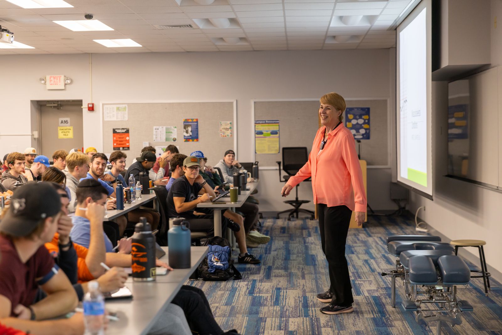 A Logan doctoral student working on health professions education coursework