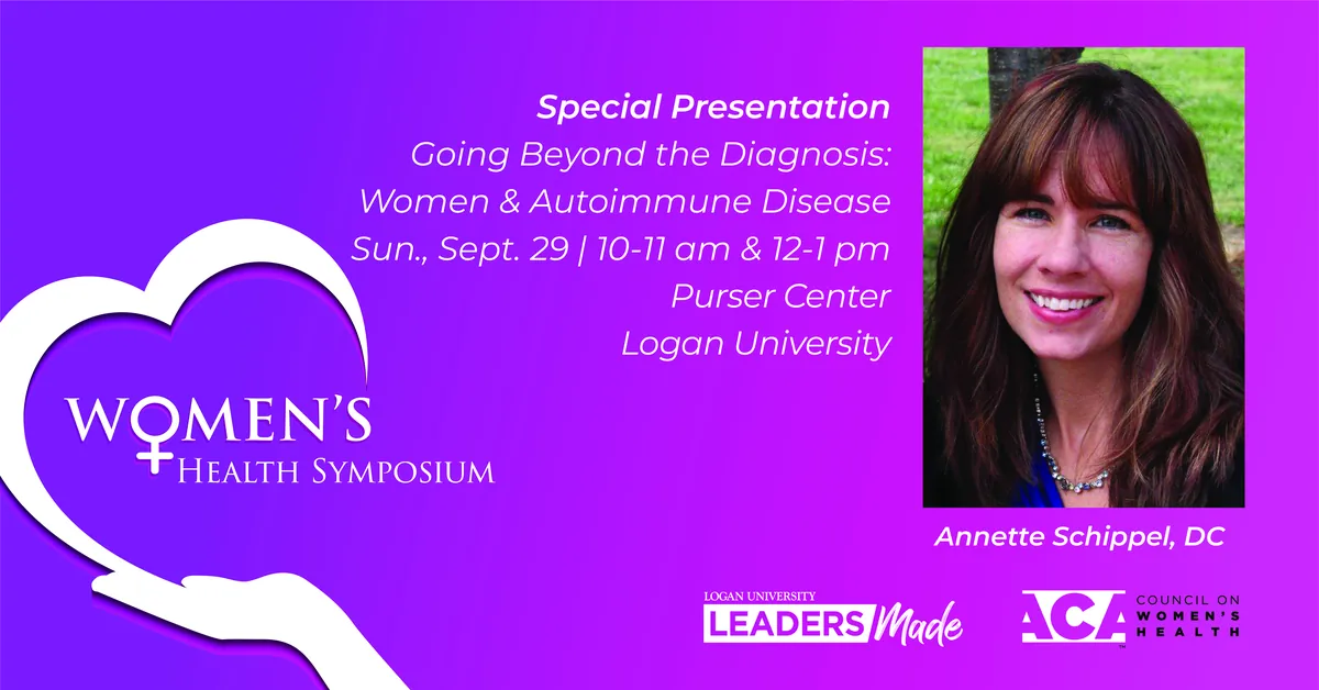 Women’s Health Symposium Speaker: Annette Schippel, DC