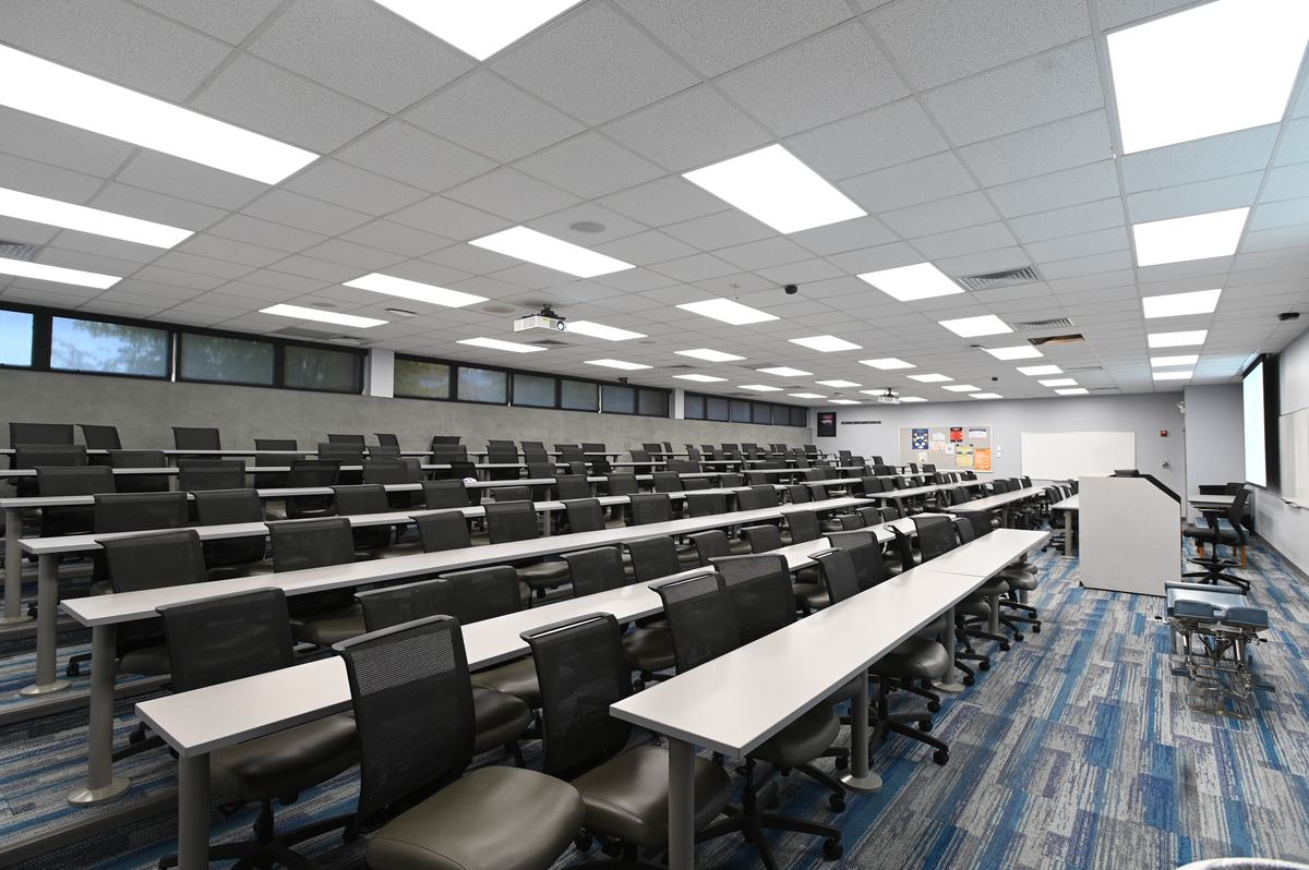 Classroom 156A viewed from the front left