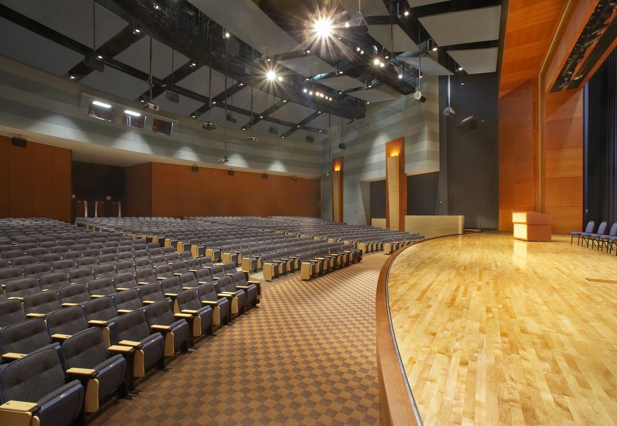 The Walters Auditorium viewed from the right side of the house