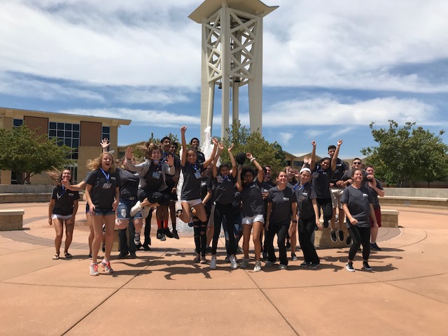 Happy students on Logan campus