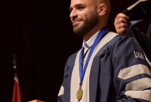 Student at graduation.