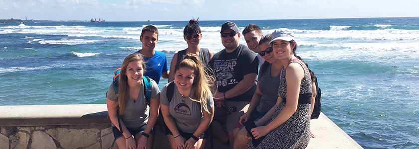 Logan students abroad.