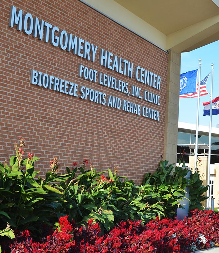 Outside of Montgomery Health Center.