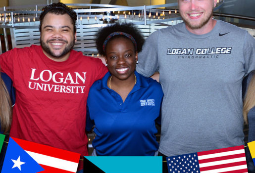 Group of international students at Logan.