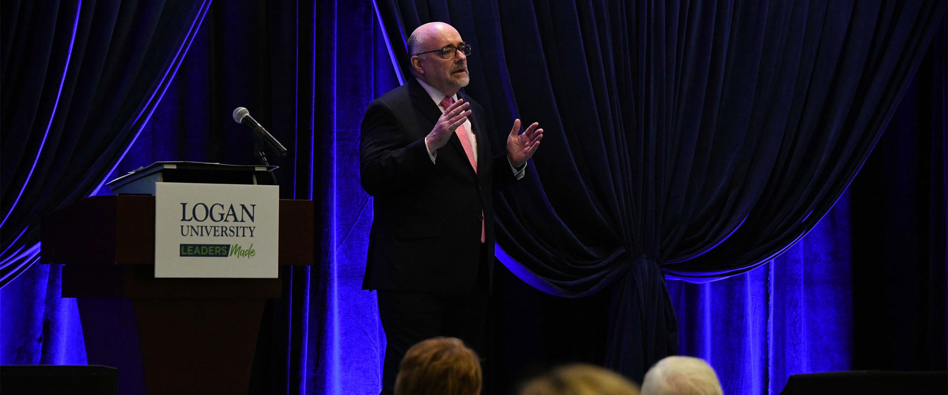 mcdonald-full-width Dr. McDonald speaking at Spring Symposium.