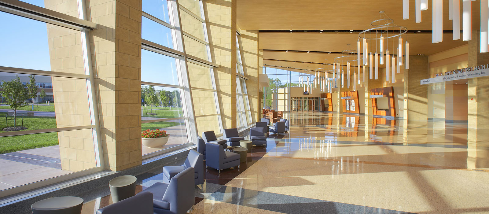 purser-space-full-width Purser Center lobby.