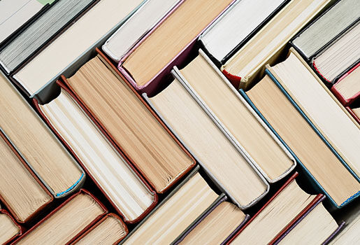 Stack of books.