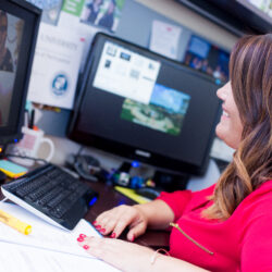 Woman in Virtual Meeting