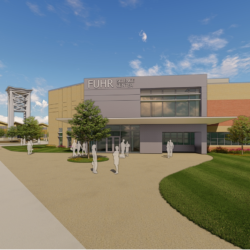 Rendering of the renovated Fuhr Science Center on Logan University's campus