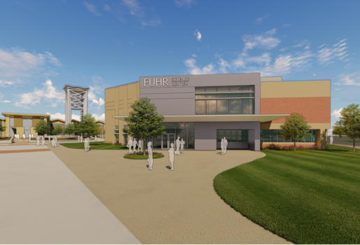 Rendering of the renovated Fuhr Science Center on Logan University's campus