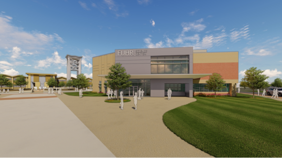 Rendering of the renovated Fuhr Science Center on Logan University's campus